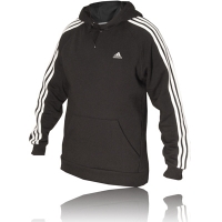 adidas essential 3 stripe hooded top