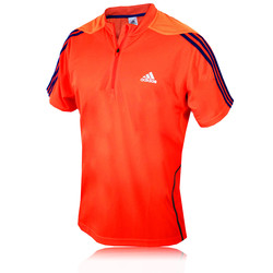 Adidas Response Short Sleeve Half Zip T-Shirt