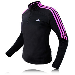 Adidas Lady Response Long Sleeve Half Zip Fleece Running Top