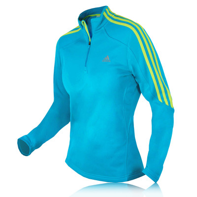 Adidas Lady Response Long Sleeve half Zip Fleece Running Top picture 1