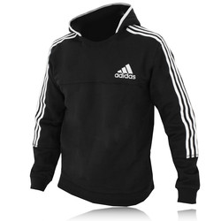 Adidas Essential 3 Stripe Hooded Top