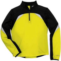 Brooks Vapor Dry 12 Zip Nightlife Hi Viz RunBike Top