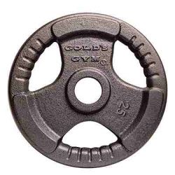 Golds Gym 25KG Olympic EZ Grip Hammertone plate
