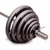 Golds Gym 20KG Olympic EZ Grip Hammertone plate picture 1
