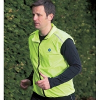 lite sport gilet sleeveless hi-viz run/ bike waistcoat