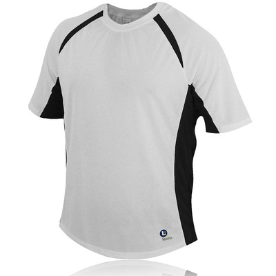 Lite Sports Super Dry Coolmax Short Sleeve T-Shirt White/Black picture 1