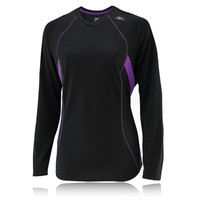 Mizuno Lady Breath Thermo V Neck Long Sleeve Running Top