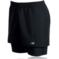 new balance 2-in-1 layered shorts