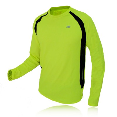 New Balance Hi-Viz Long Sleeve Crew Neck Running Top picture 1