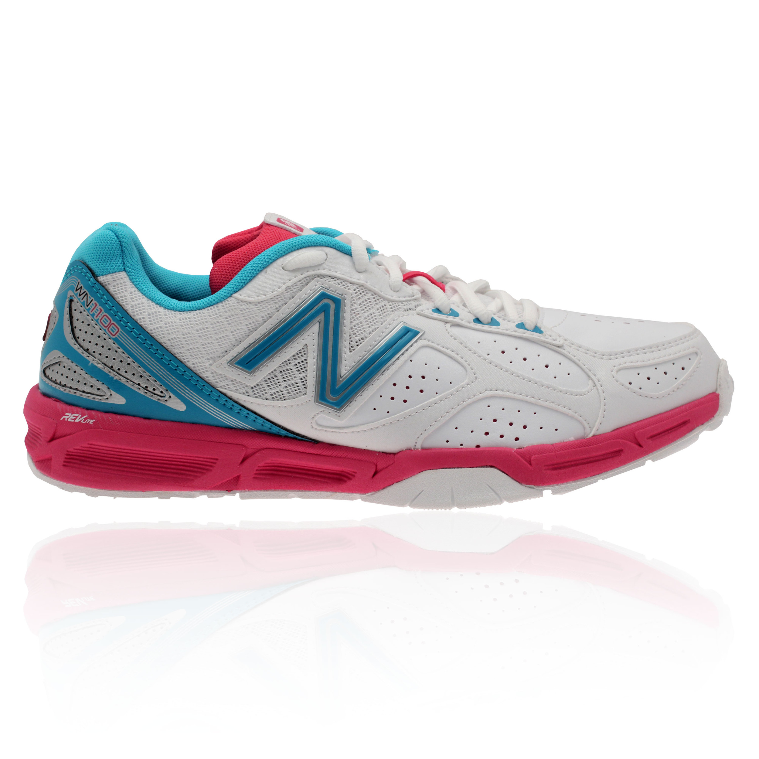 New Balance WN1100v2 Womens White Netball Court Sports Trainers Shoes
