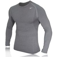 nike pro vent tight long sleeve crew neck top