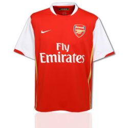 Nike Junior Arsenal Home Short Sleeve Football Jersey 20072008 season