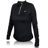 nike lady wool dri-fit half zip top