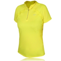 nike lady sphere 1/2 zip short sleeve t-shirt