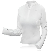 nike lady long sleeve half zip running top