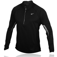 nike sphere long sleeve half zip running top