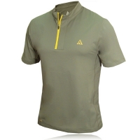 nike all conditions gear short sleeve half zip sphere t-shirt