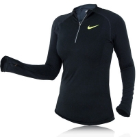 nike lady race day long sleeve half zip top