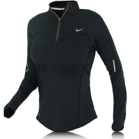 nike lady sphere long sleeve half zip top