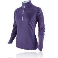 Nike Lady Element Long Sleeve Half Zip Running Top