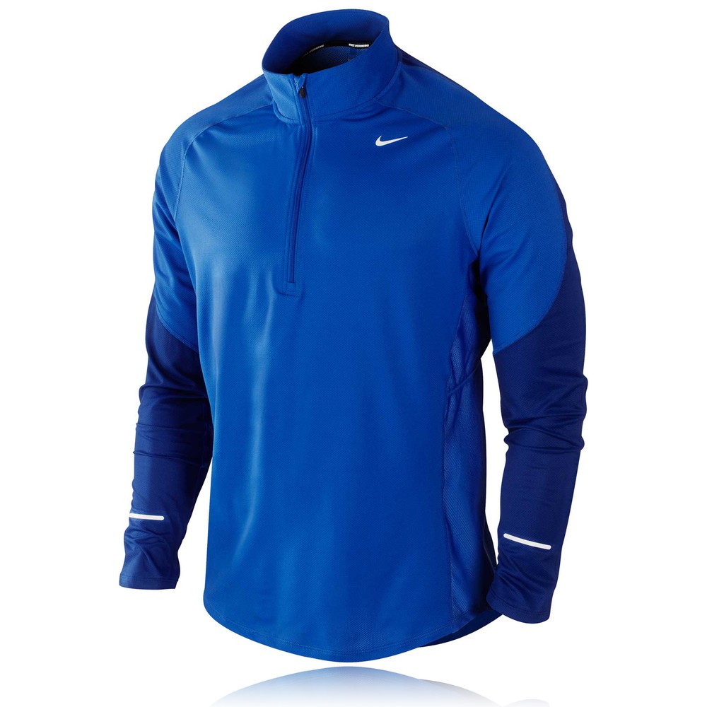 nike half zip core long sleeve running top mens