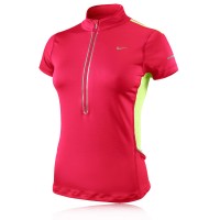 Nike Lady Denier Differential Half Zip Short Sleeve T-Shirt