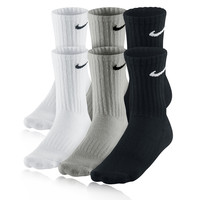 Nike Equip Cushioned Crew 6 Pack Running Socks
