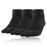 Nike Dri-Fit Cushion Quarter Running Socks (3 packs)