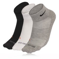 Nike 3-Pack Dri-Fit Cushion Quarter Running Socks