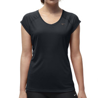 Nike Lady Miler V-Neck Short Sleeve T-Shirt
