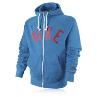 Nike AW77 Marathon Full Zip Long Sleeve Hooded Top
