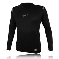 Nike Pro Vapor Long Sleeve V-Neck Compression Top