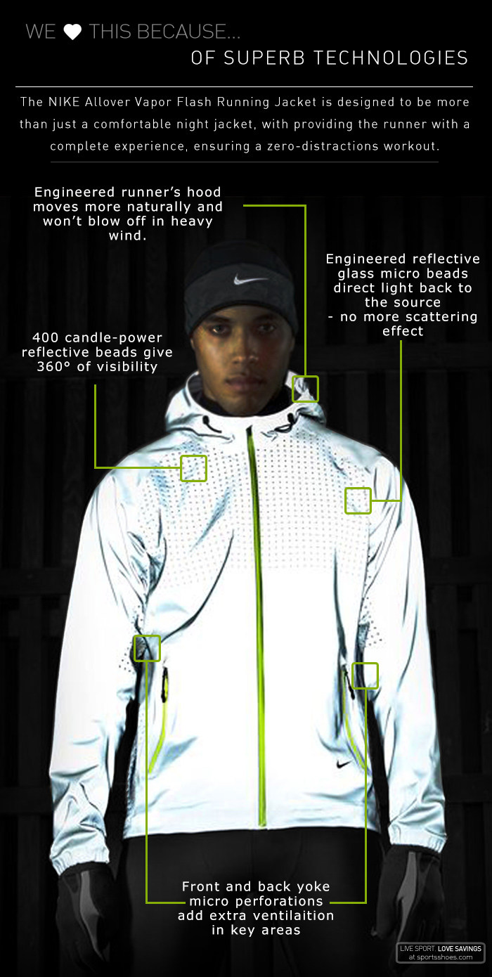 Nike Lady Allover Flash Running Jacket Nike Lady Allover Flash Running Jacket
