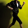Pure Lime Lady Capri Running Tights picture 2
