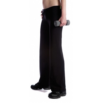 Pure Lime Lady Cotton Tie Down Jazz Workout Pants picture 2