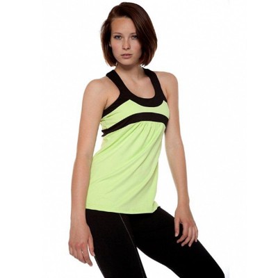 Pure Lime Lady Wide Scoop Aline Racer Back Vest picture 2