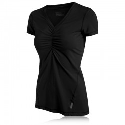 Pure Lime Lady Short Sleeve Shirred T-Shirt