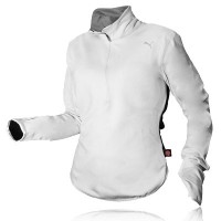 puma lady gore windstopper long sleeve half zip top