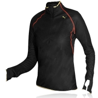 puma lady gore n2s windstopper long sleeve half zip top