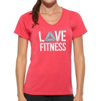 Reebok Lady Fitness Delta Love Fitness Short Sleeve T-Shirt