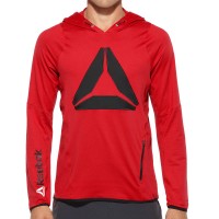 Reebok Fitness Delta Long Sleeve Hooded Top