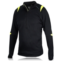 ron hill vizion merino 1/2 zip long sleeve top