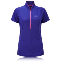 Ronhill Lady Trail Half Zip Short Sleeve Running T-Shirt