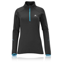 Salomon Lady Joly Microfleece Half-Zip Long Sleeve Running Top