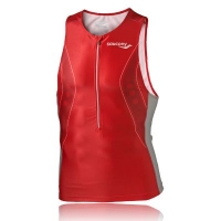 saucony ignite 1/2 zip triathlon tank top
