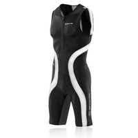The Skins Triathlon Half-Zip Compression SkinSuit