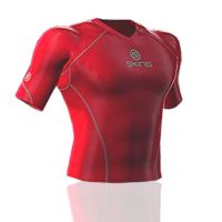 skins sports short sleeve running top