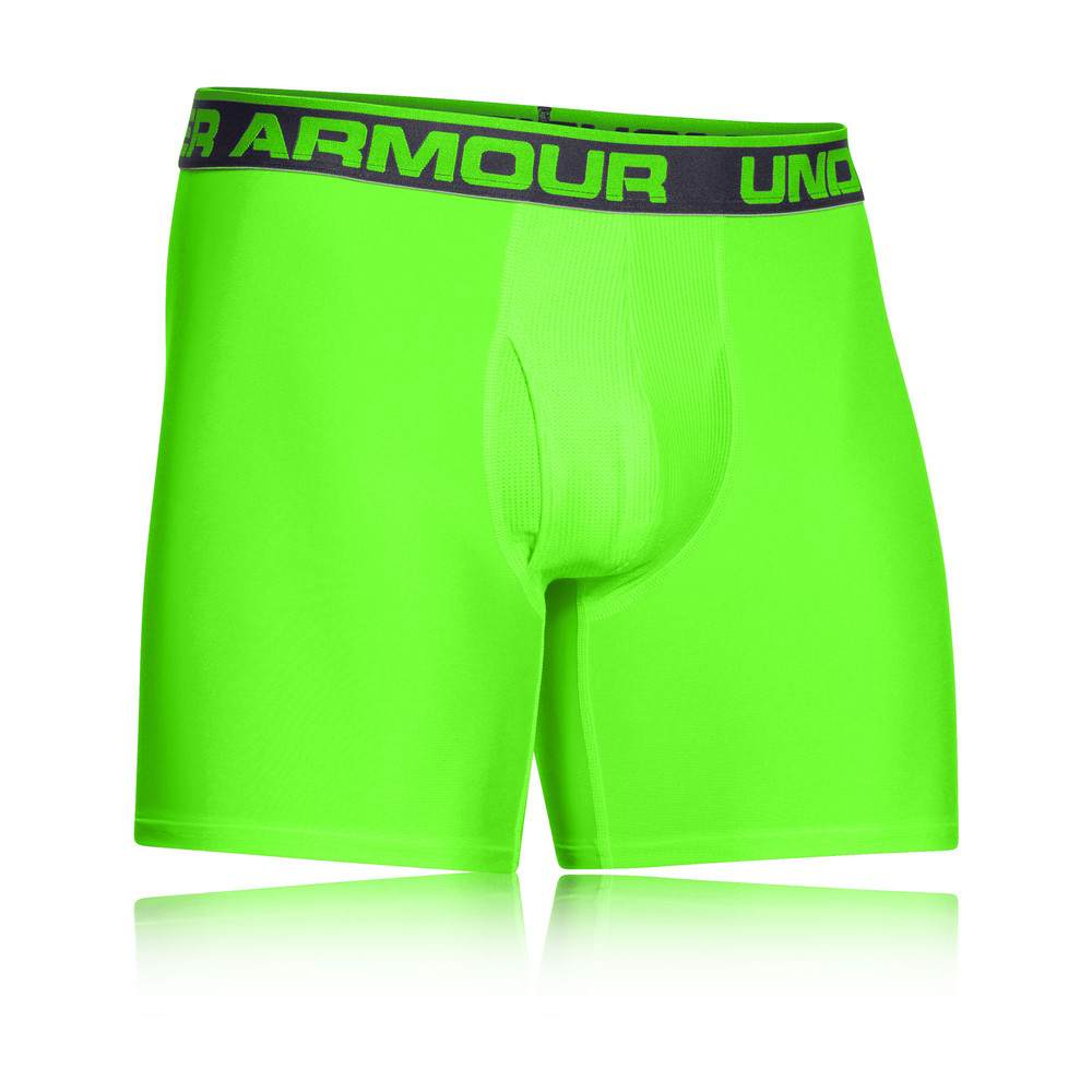 Under Armour The Original 6 Inch Mens Green Sports Boxer Shorts Underwear