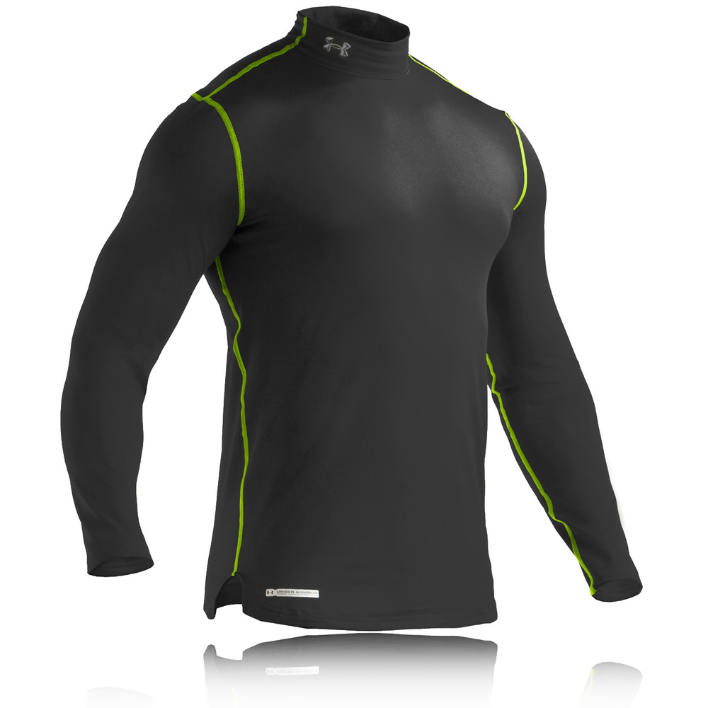 Under Armour EVO ColdGear Fitted Mock Neck Long Sleeve Running Top